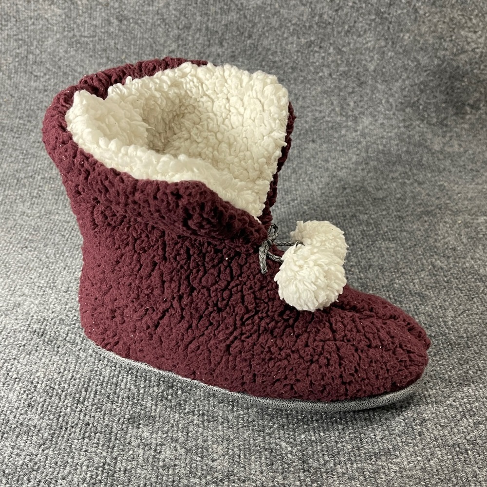 Cuddl Duds  Women's  Cozy Sherpa Slippers Boots Sz 7-8